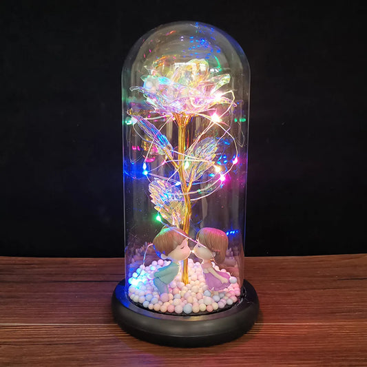 LED Enchanted Glass Rose